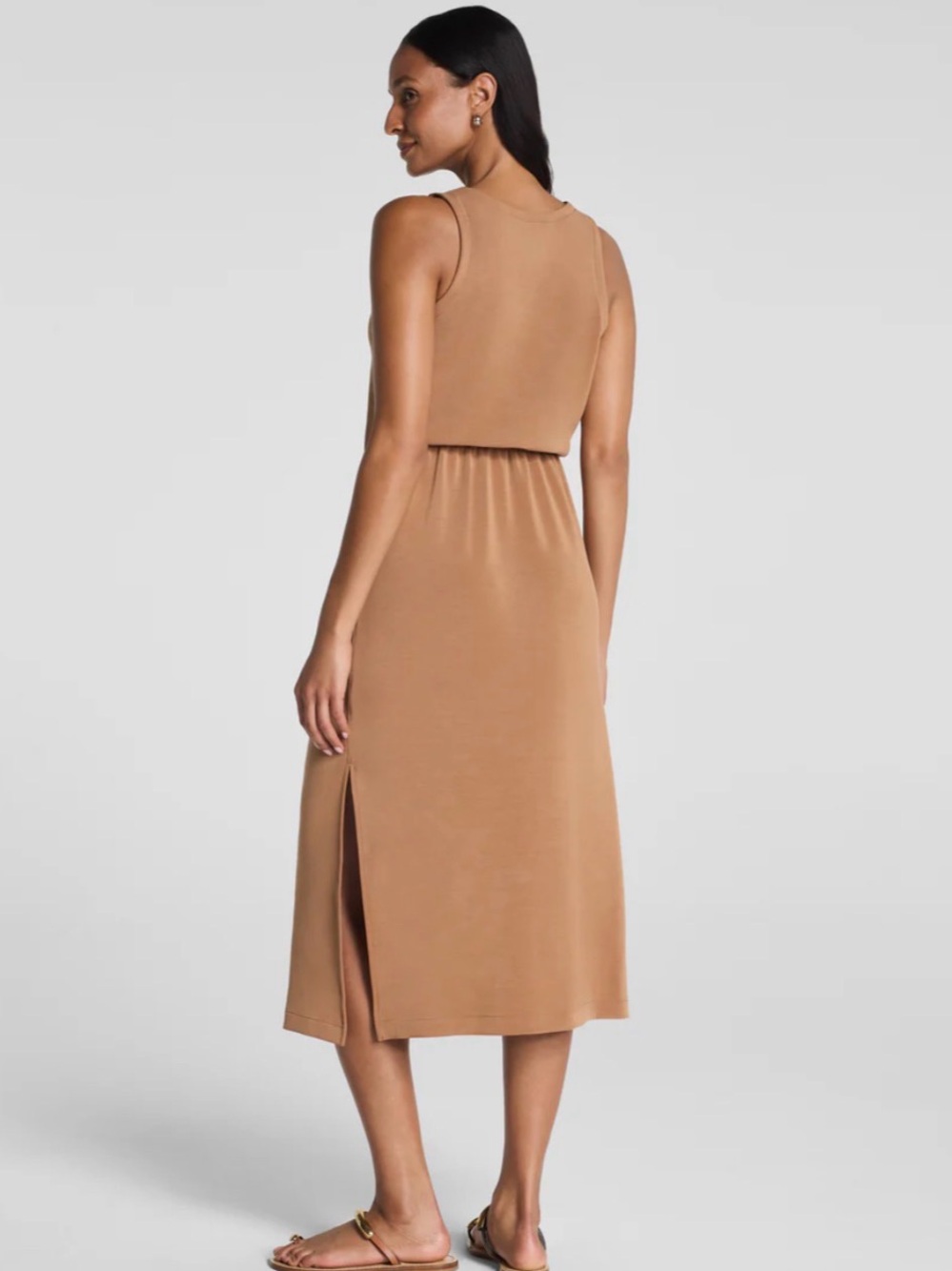 Drawstring Maxi Tank Dress - Picture 2 of 3
